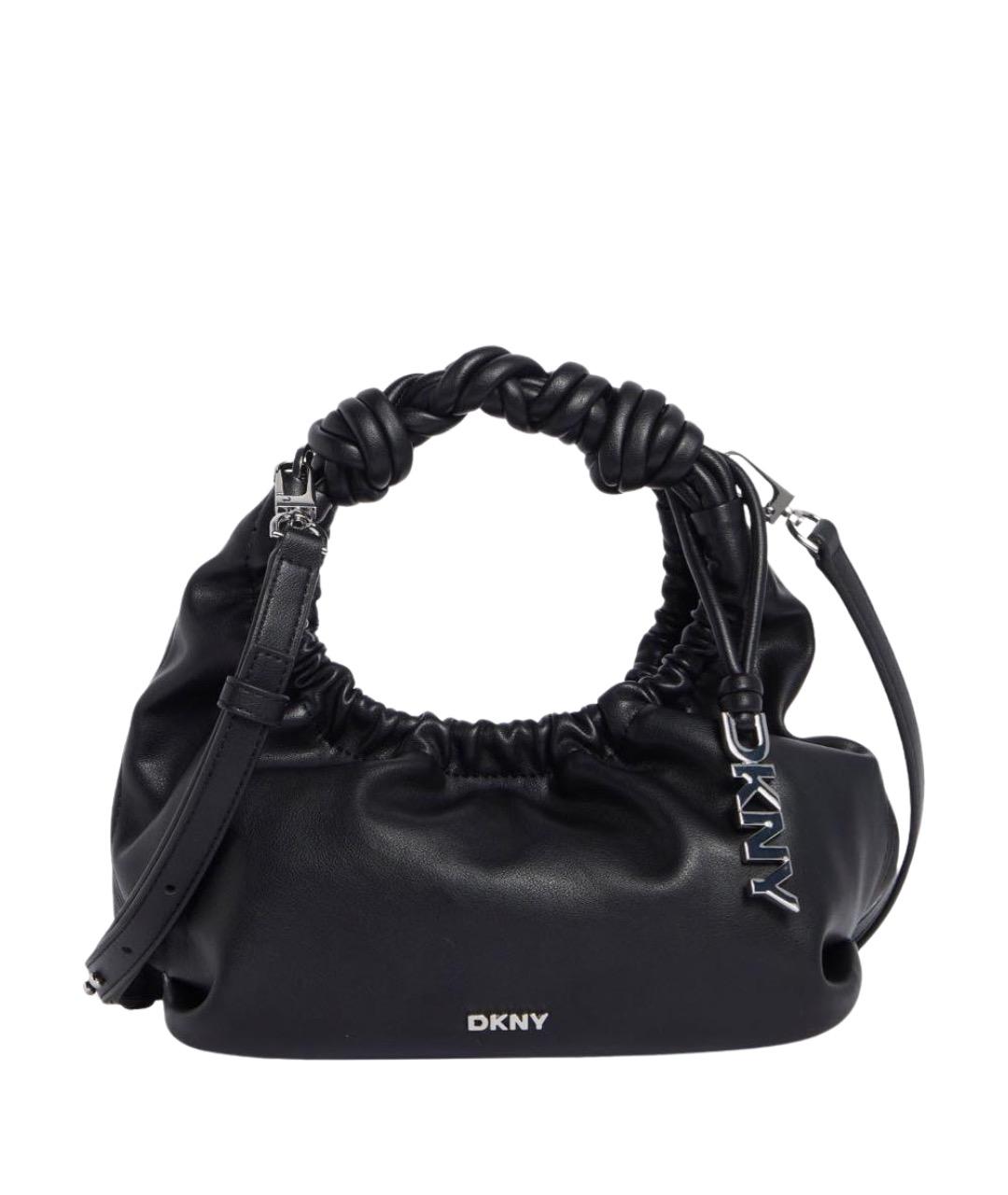 DKNY Черная сумка с короткими ручками из искусственной кожи, фото 1