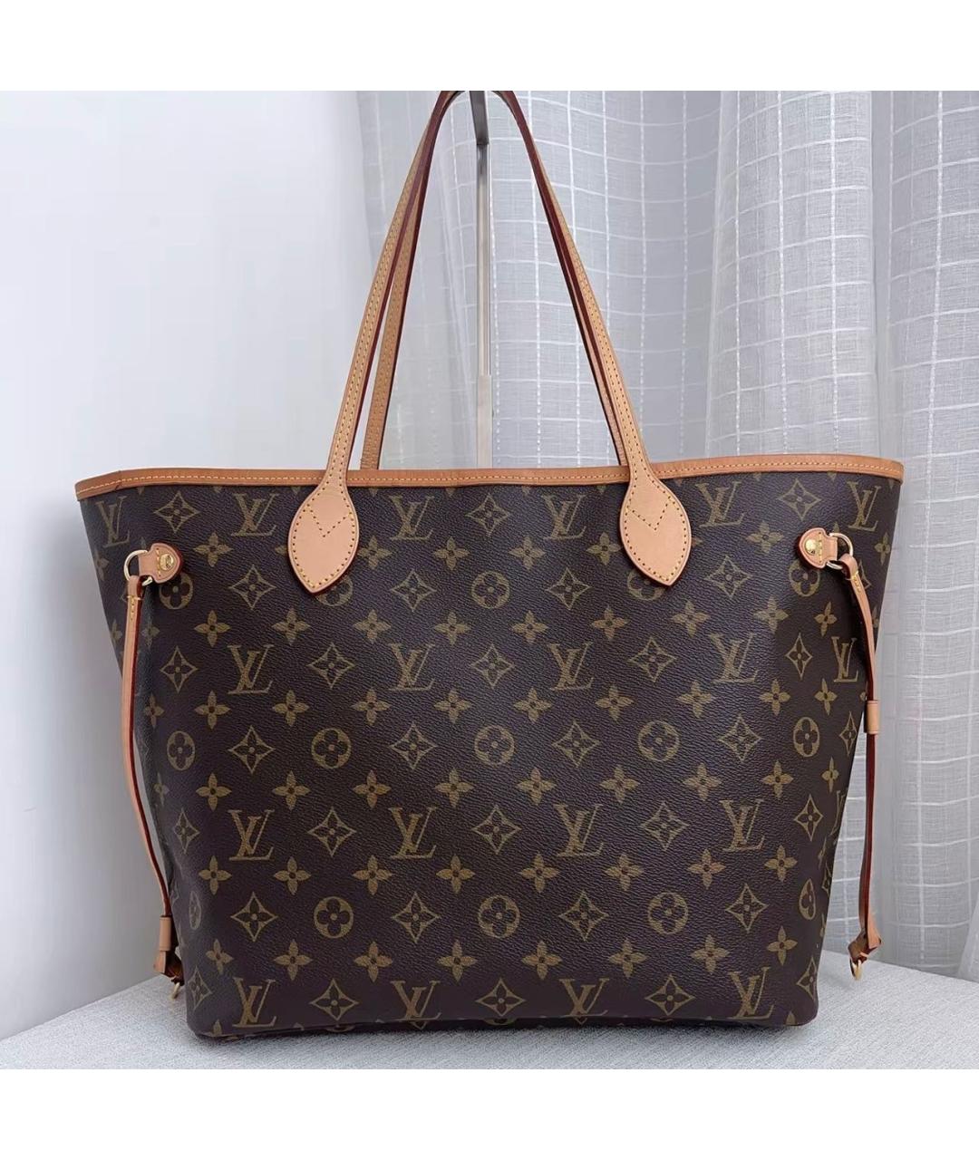 LOUIS VUITTON Коричневая канва сумка тоут, фото 2