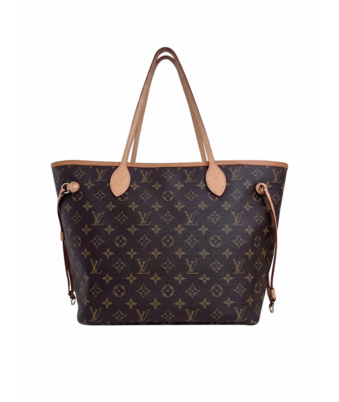 LOUIS VUITTON Коричневая канва сумка тоут, фото 1