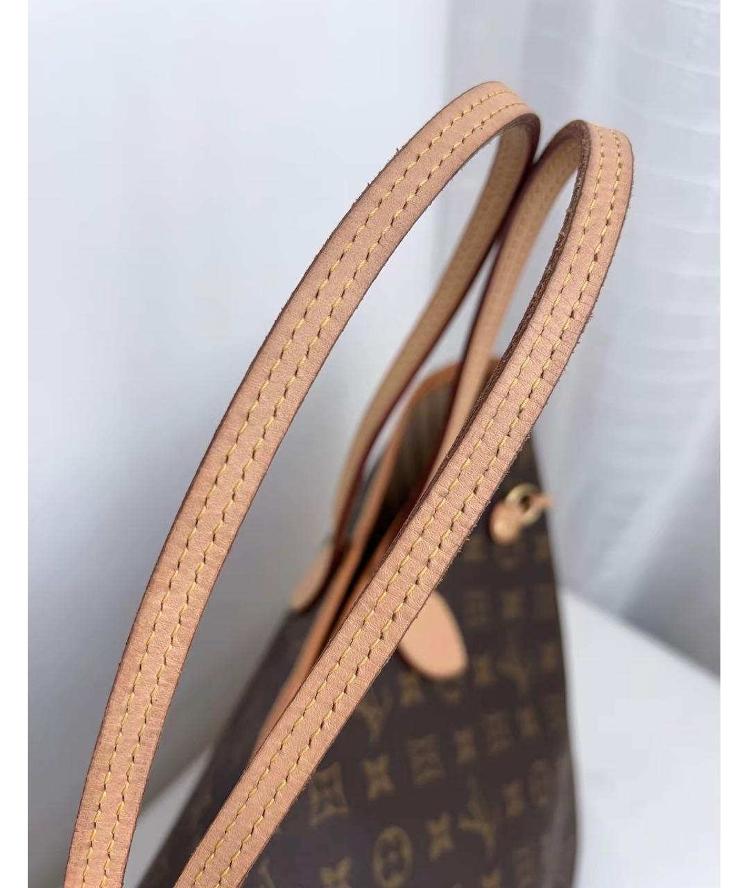 LOUIS VUITTON Коричневая канва сумка тоут, фото 7