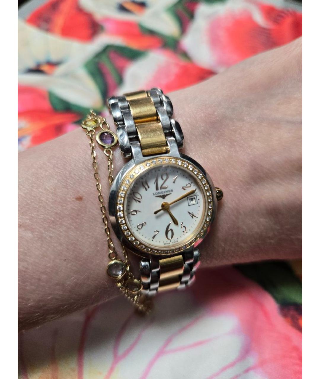 LONGINES Золотые часы из золота и стали, фото 4