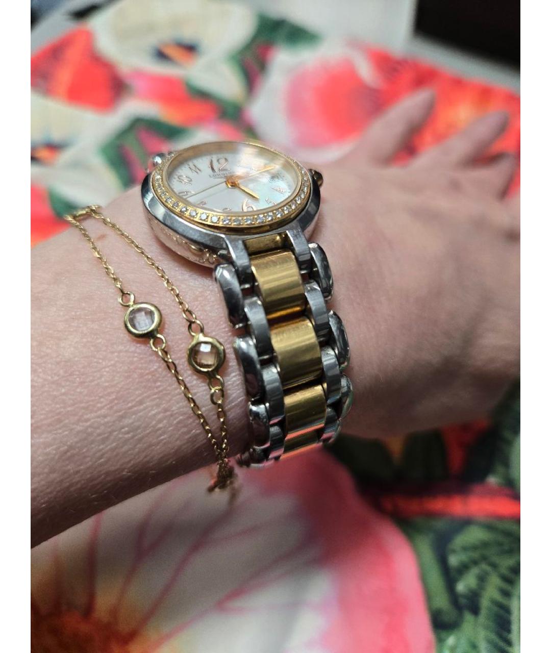 LONGINES Золотые часы из золота и стали, фото 8