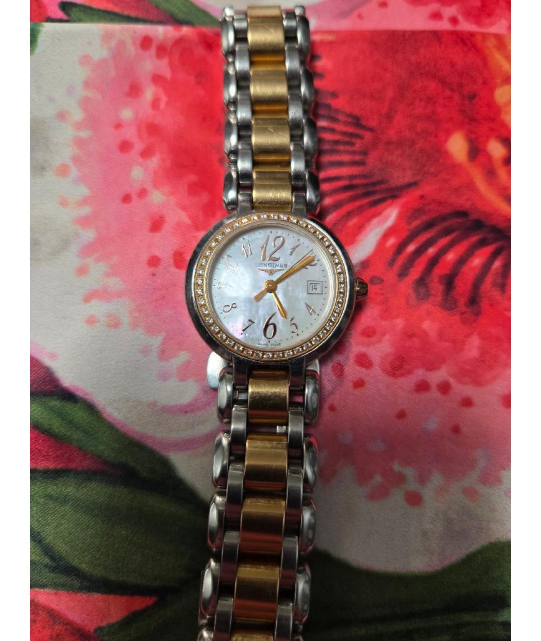 LONGINES Золотые часы из золота и стали, фото 10