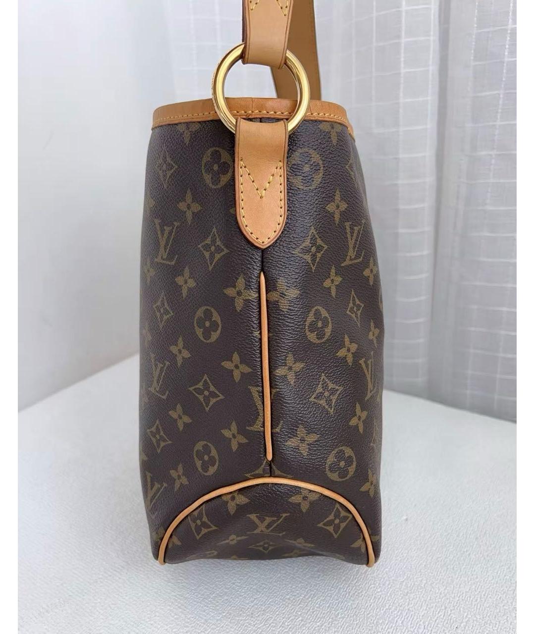 LOUIS VUITTON Коричневая канва сумка тоут, фото 4