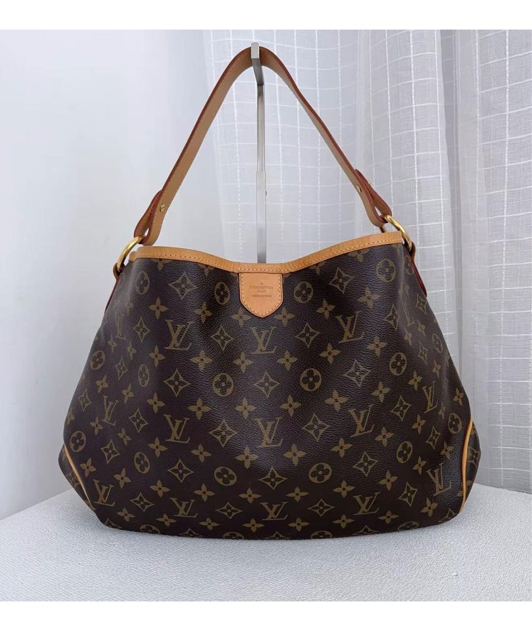 LOUIS VUITTON Коричневая канва сумка тоут, фото 9