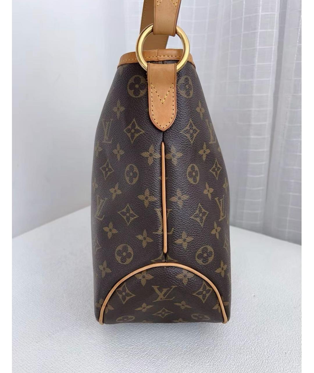 LOUIS VUITTON Коричневая канва сумка тоут, фото 5