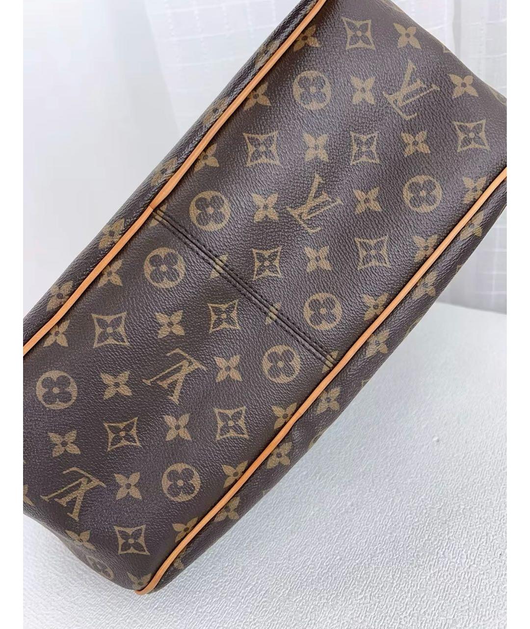 LOUIS VUITTON Коричневая канва сумка тоут, фото 3