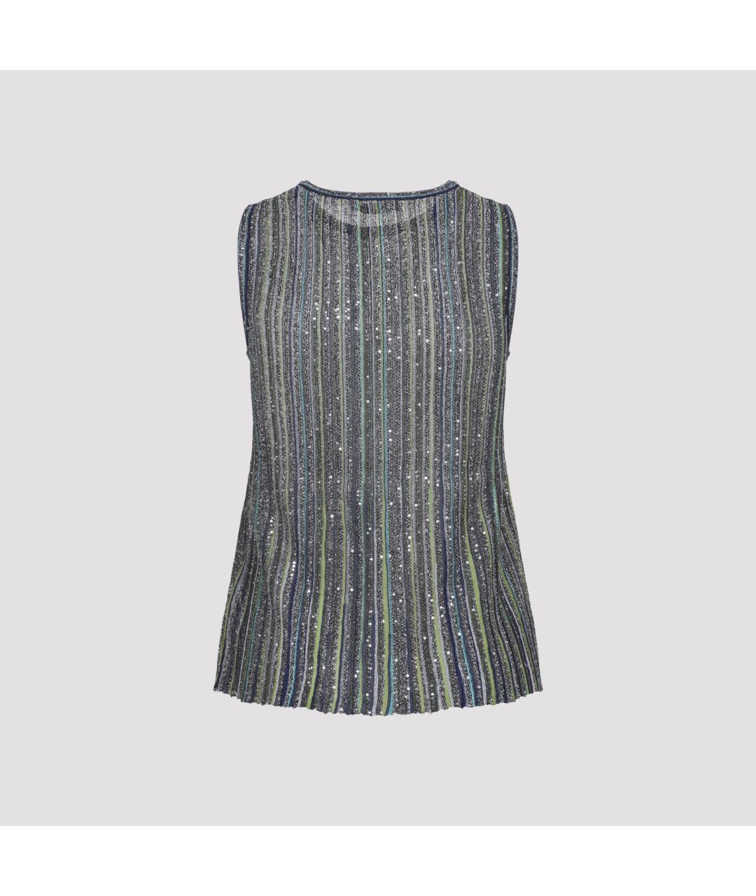 MISSONI Зеленая вискозная майка, фото 3