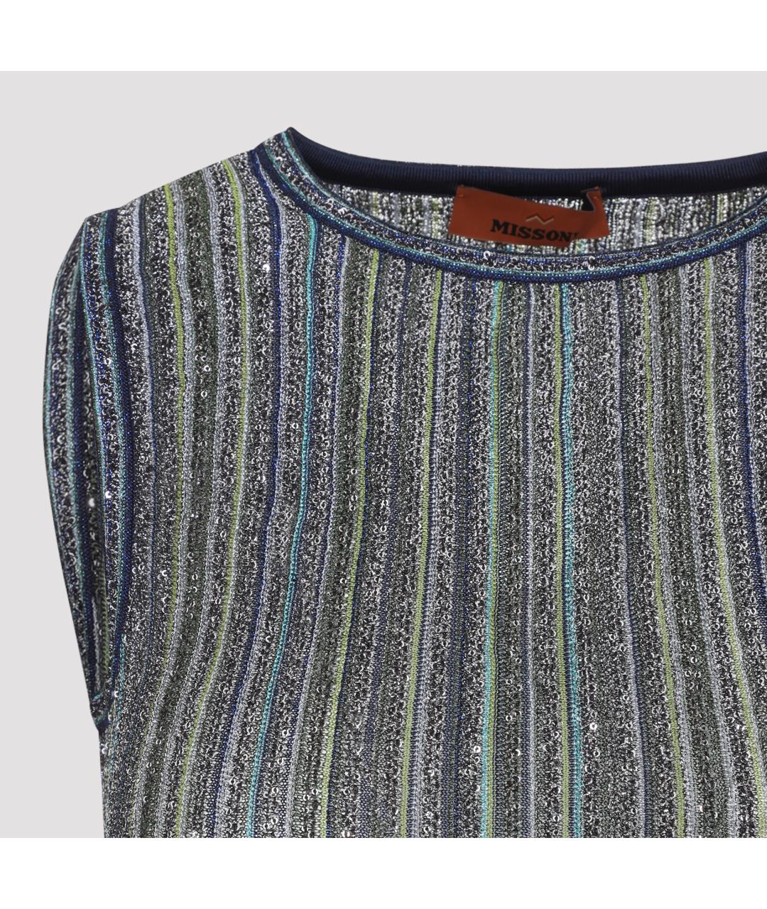 MISSONI Зеленая вискозная майка, фото 4