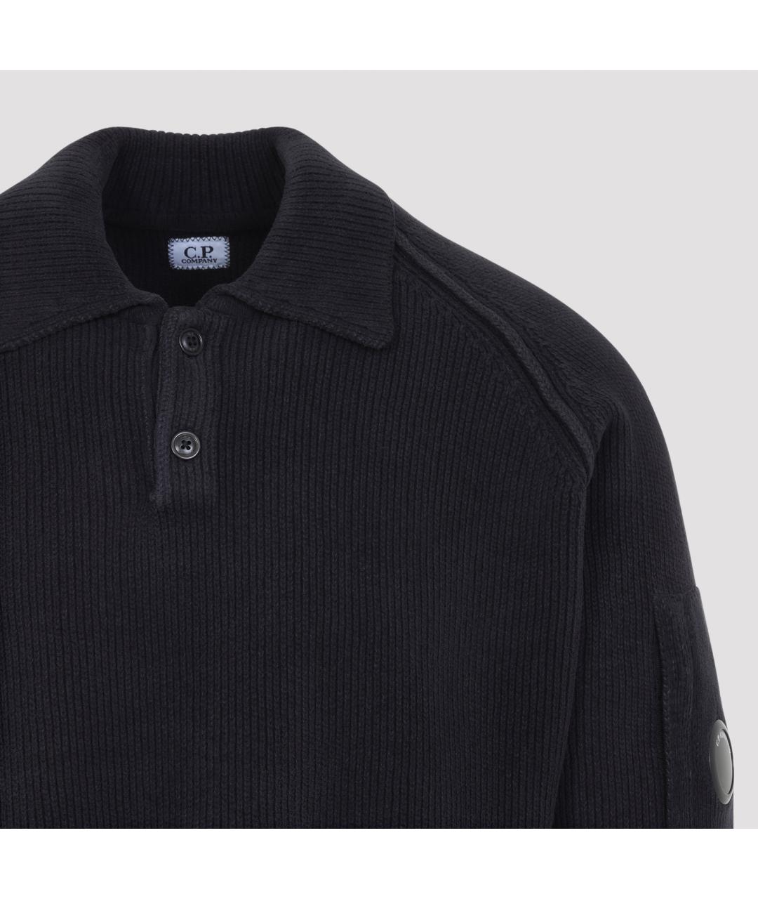CP COMPANY Темно-синий хлопковый джемпер / свитер, фото 4