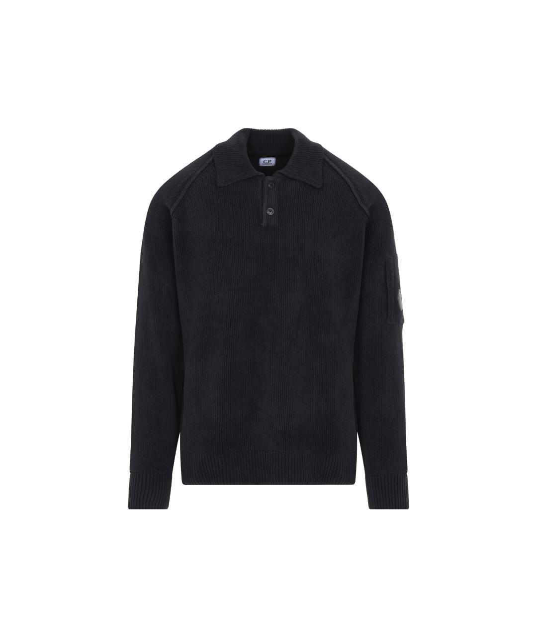 CP COMPANY Темно-синий хлопковый джемпер / свитер, фото 1