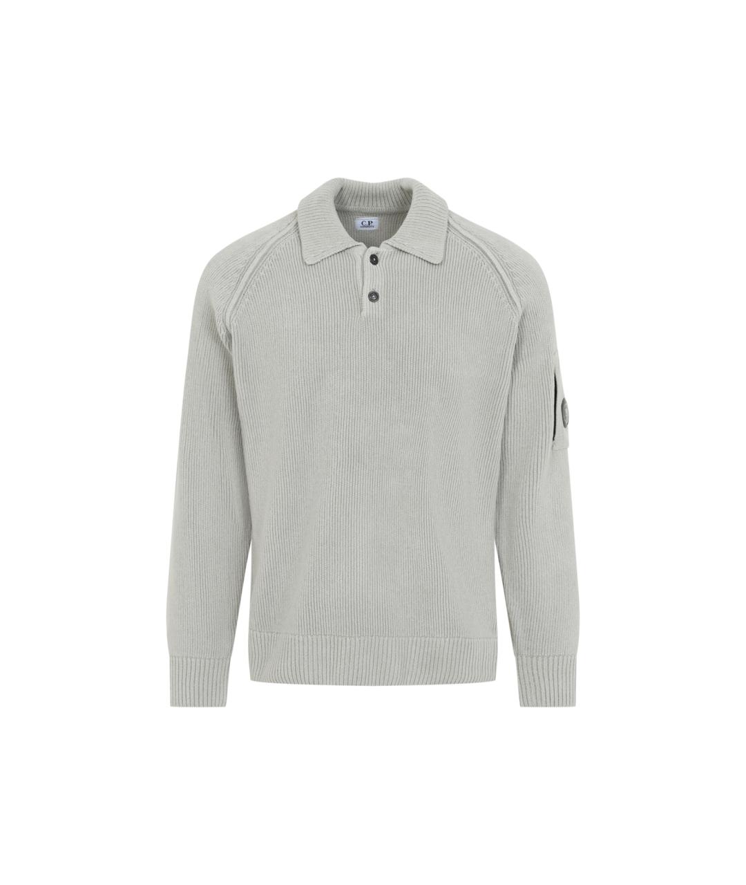 CP COMPANY Серый хлопковый джемпер / свитер, фото 1
