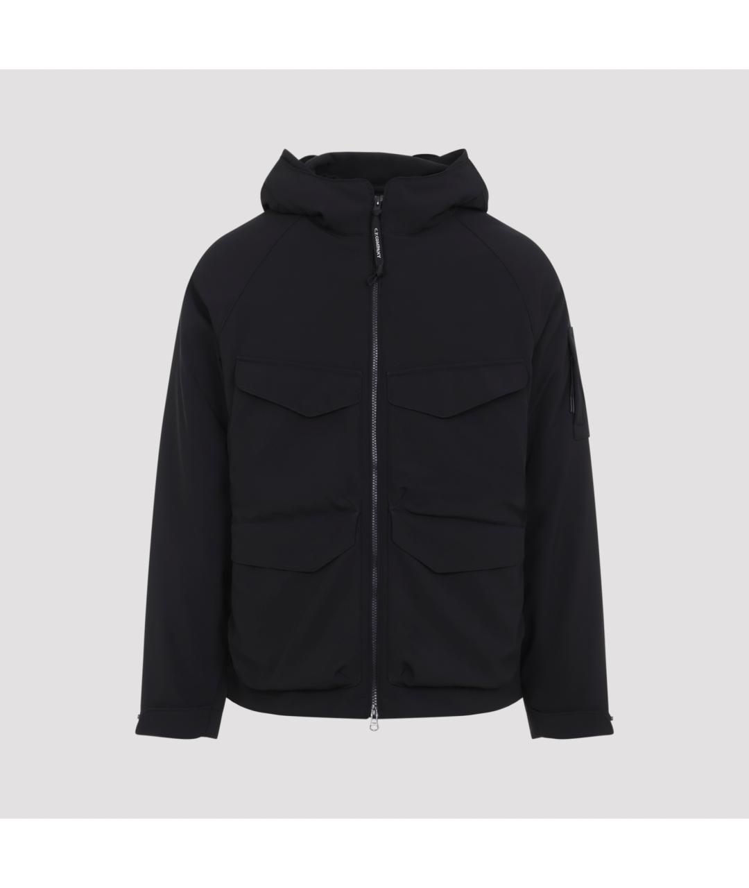 CP COMPANY Черный полиэстеровый пуховик, фото 2