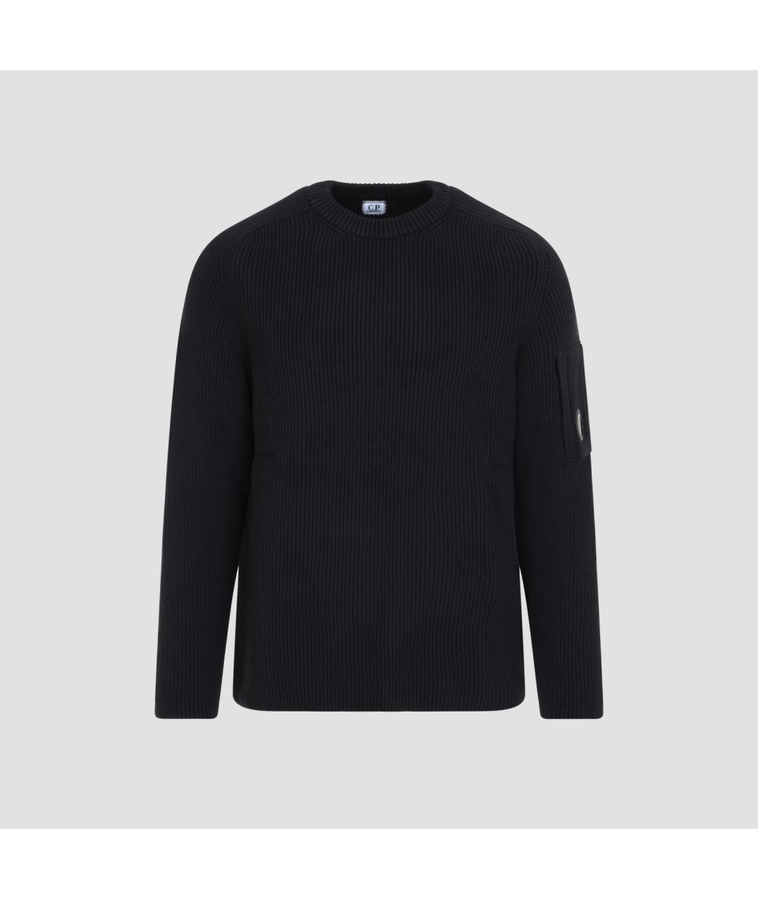 CP COMPANY Черный хлопковый джемпер / свитер, фото 2