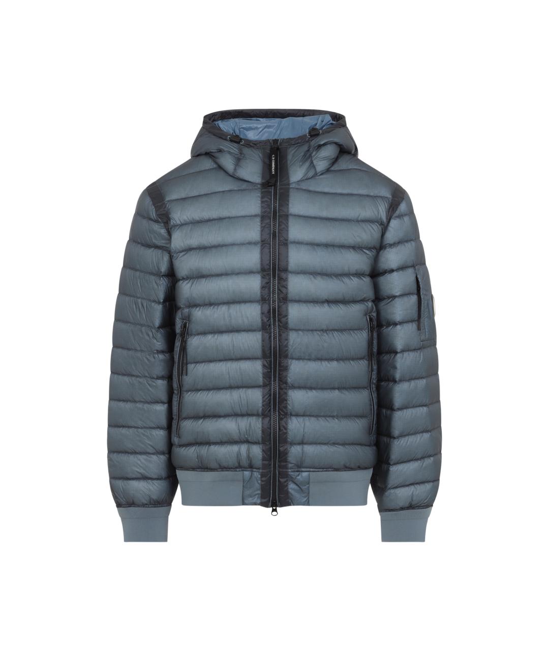 CP COMPANY Синий полиамидовый пуховик, фото 1