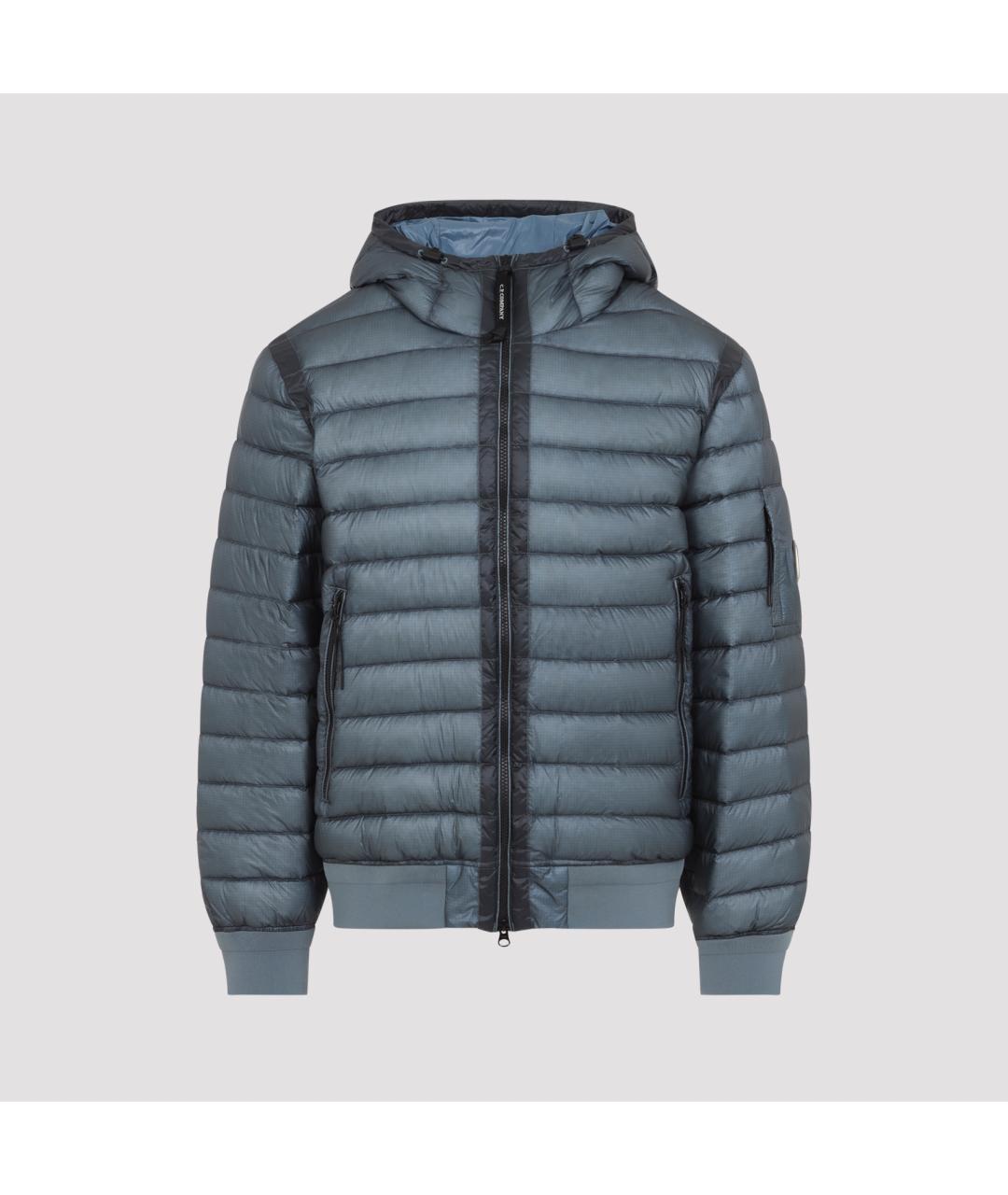 CP COMPANY Синий полиамидовый пуховик, фото 2