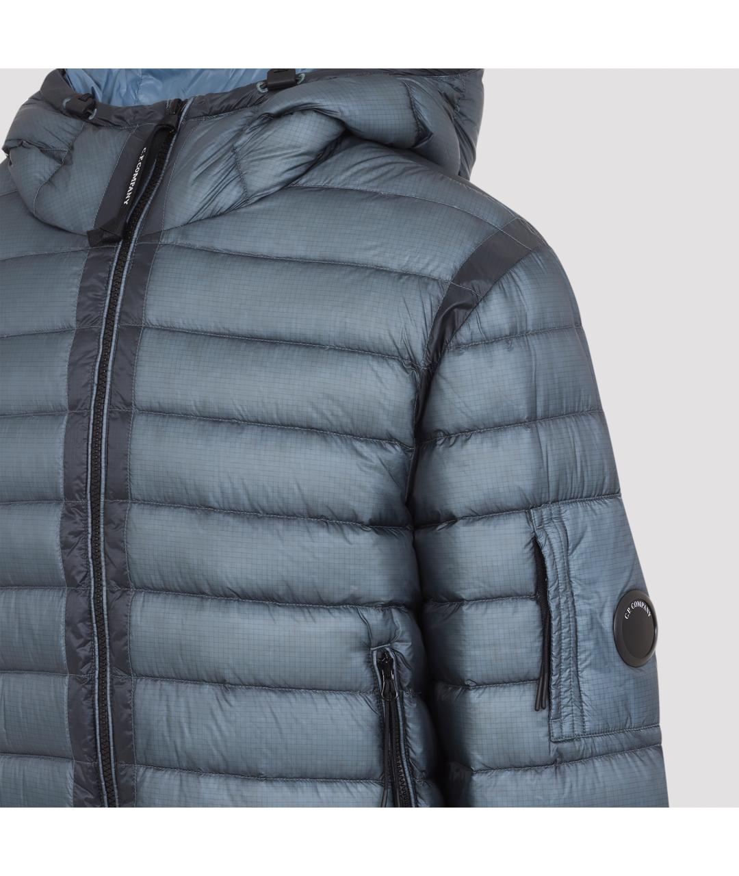 CP COMPANY Синий полиамидовый пуховик, фото 4