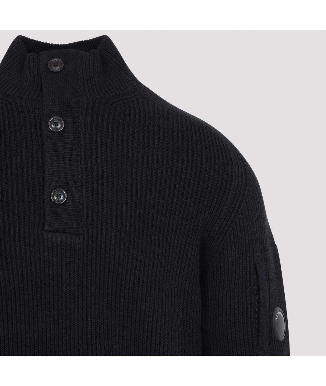CP COMPANY Черный хлопковый джемпер / свитер, фото 4