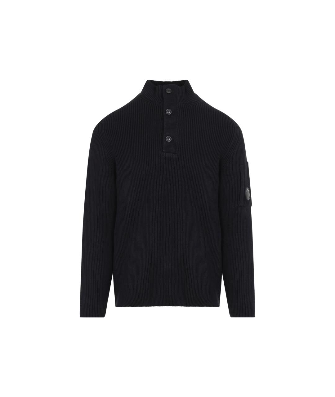 CP COMPANY Черный хлопковый джемпер / свитер, фото 1