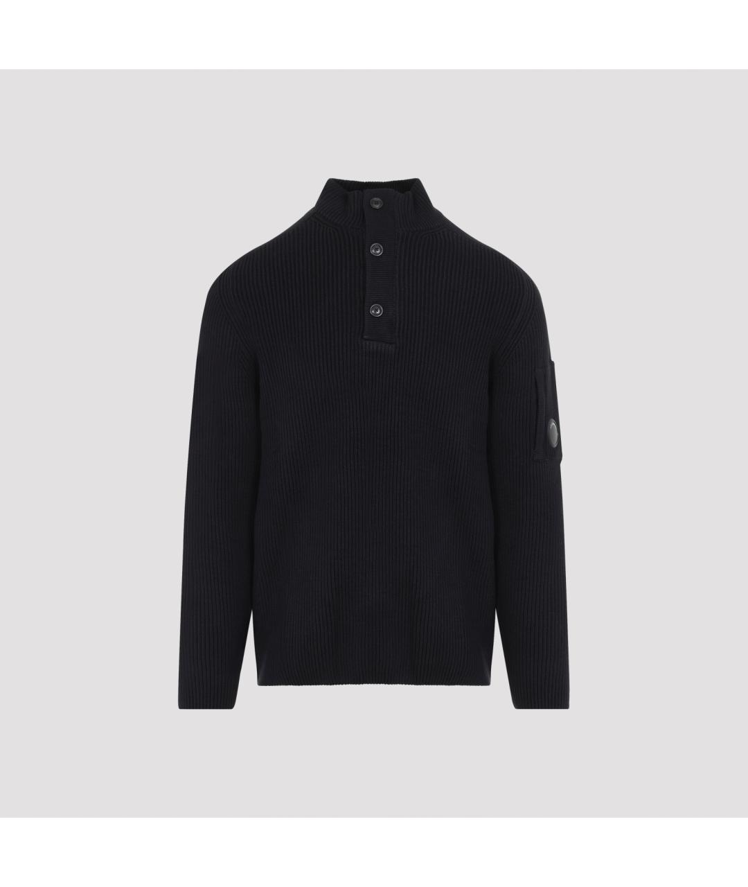 CP COMPANY Черный хлопковый джемпер / свитер, фото 2