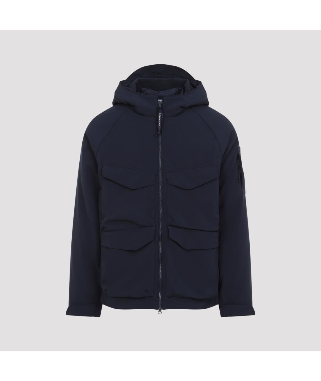 CP COMPANY Темно-синий полиэстеровый пуховик, фото 2