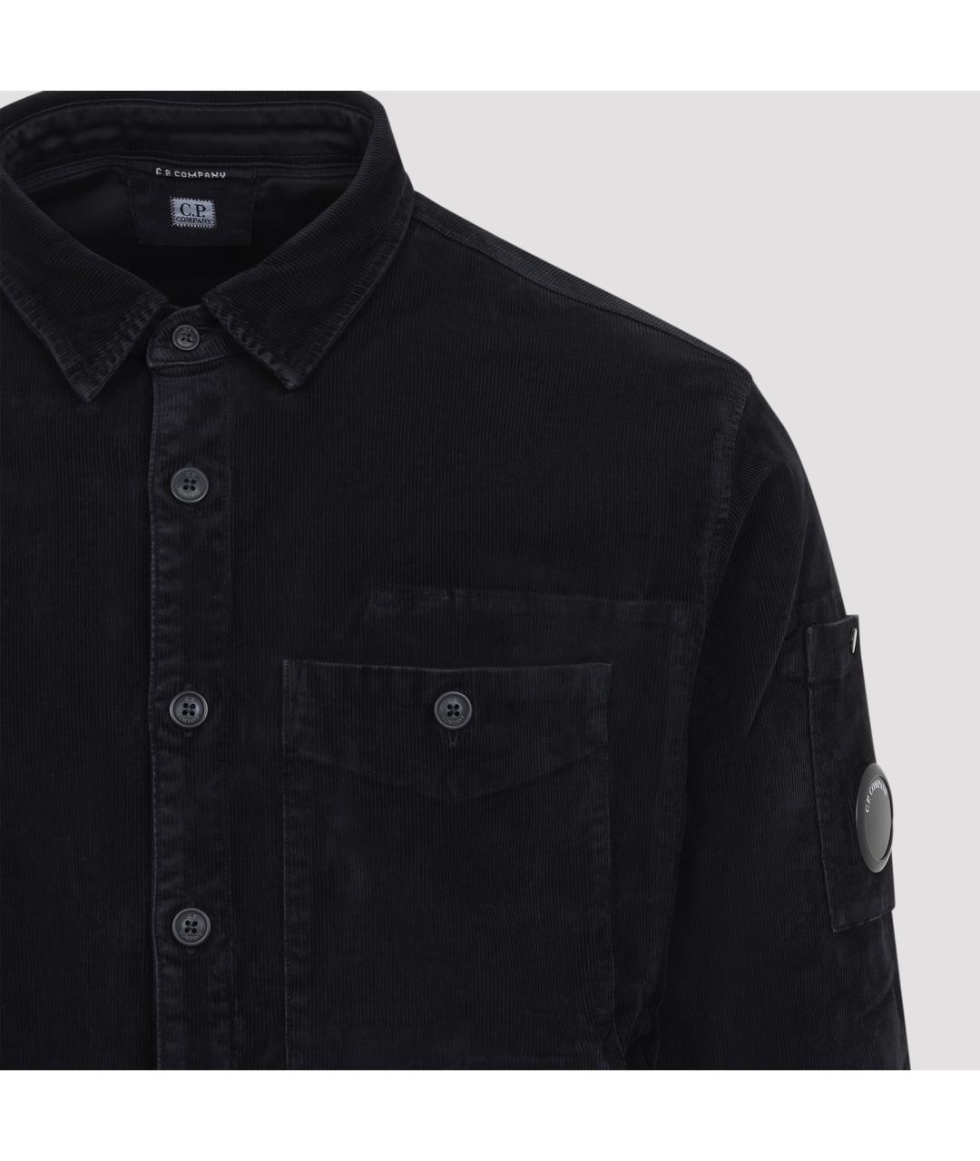 CP COMPANY Черная хлопковая кэжуал рубашка, фото 4