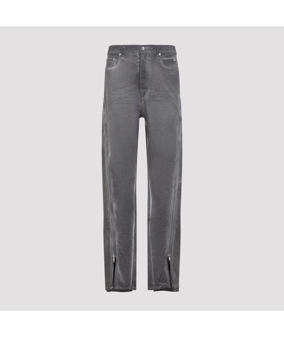 RICK OWENS DRKSHDW Мульти хлопковые прямые джинсы, фото 2