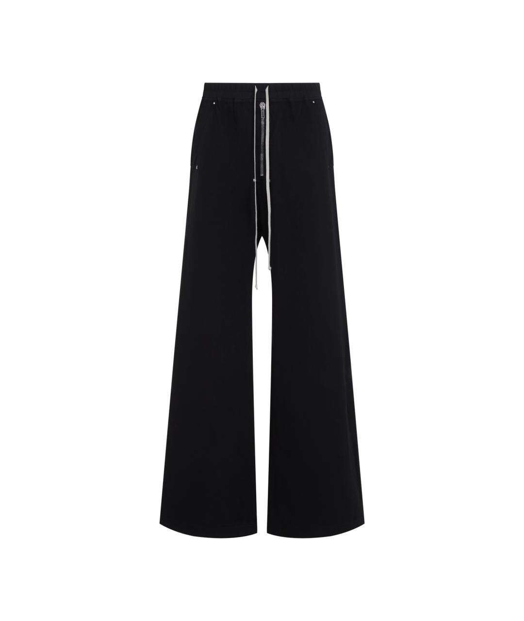RICK OWENS DRKSHDW Черные хлопковые повседневные брюки, фото 1