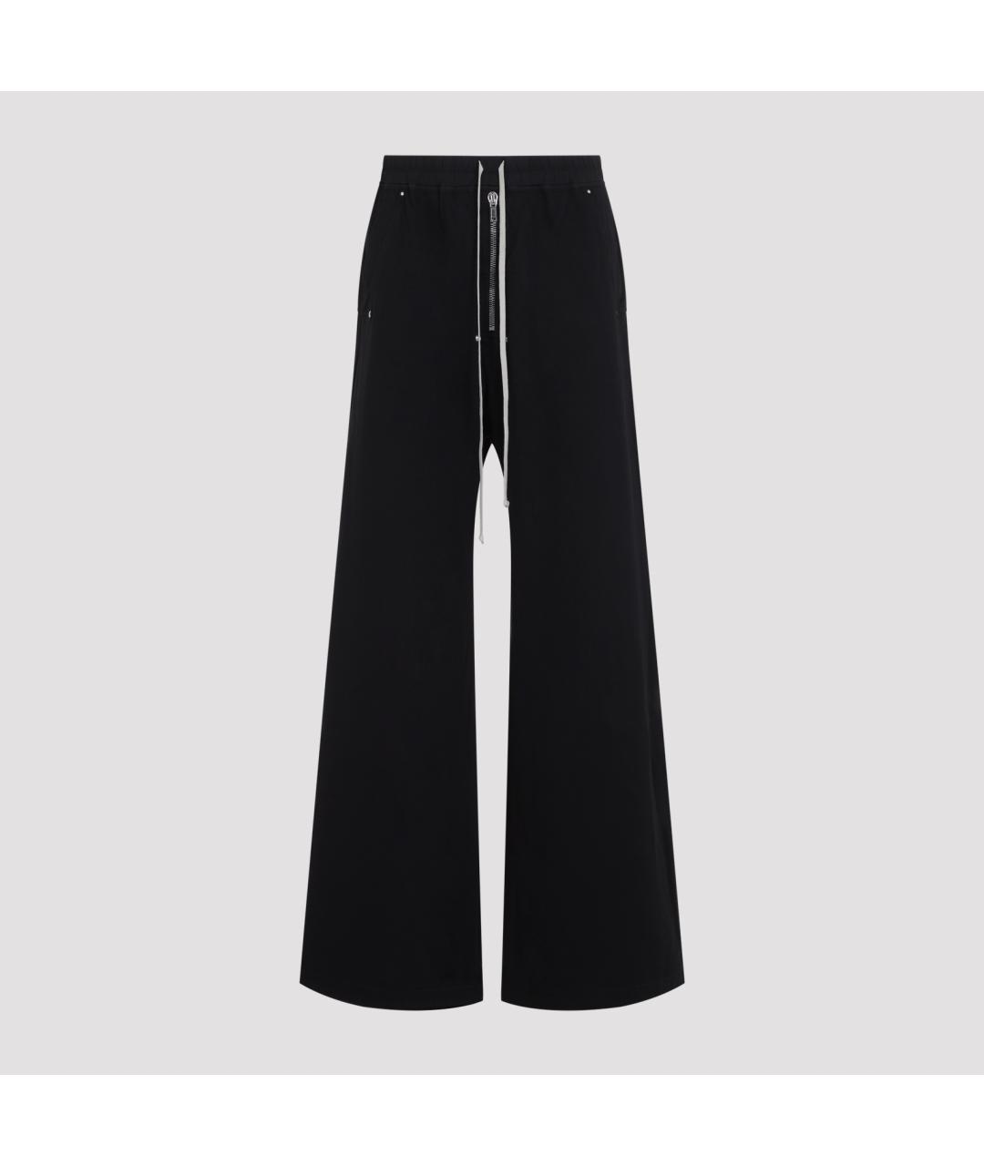 RICK OWENS DRKSHDW Черные хлопковые повседневные брюки, фото 2
