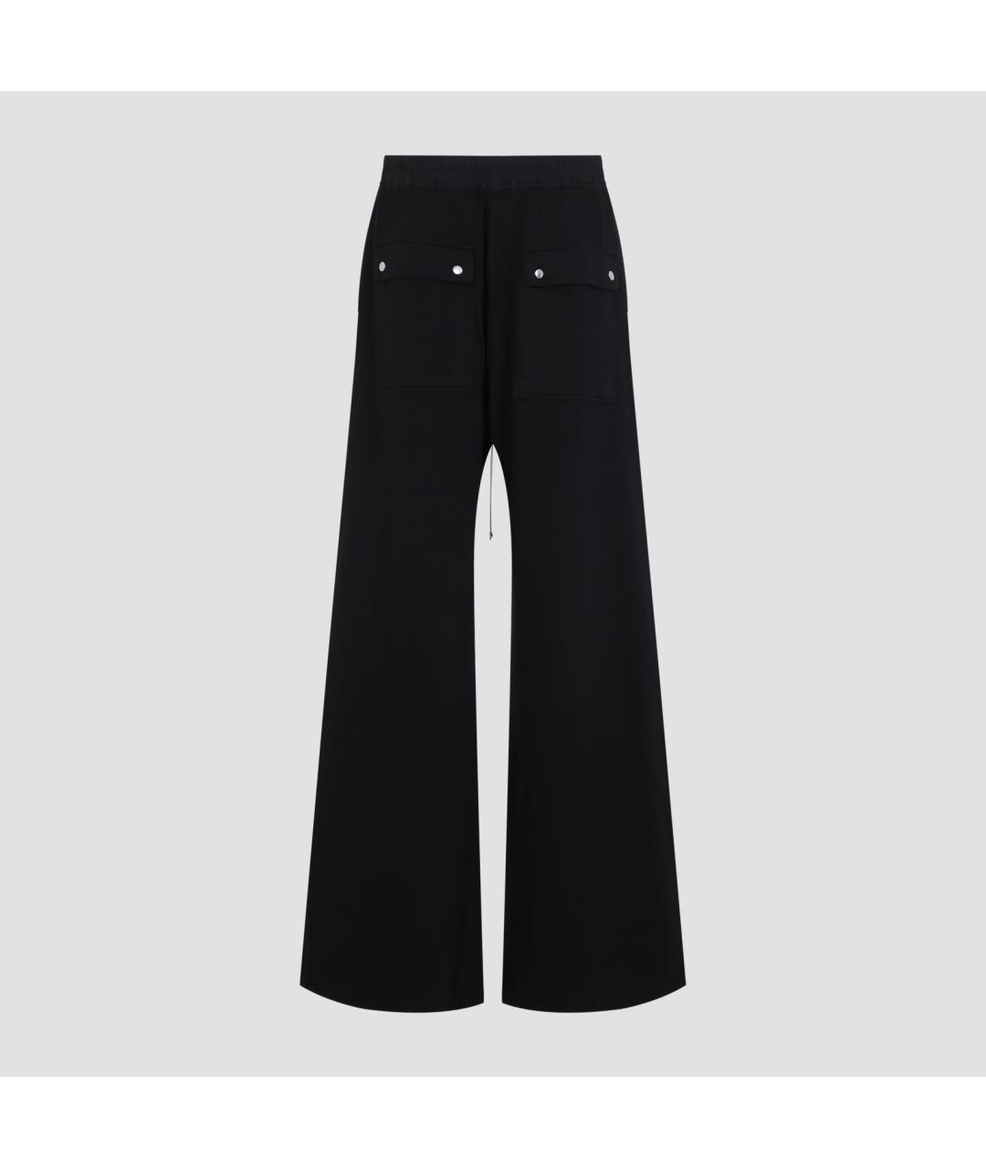 RICK OWENS DRKSHDW Черные хлопковые повседневные брюки, фото 3
