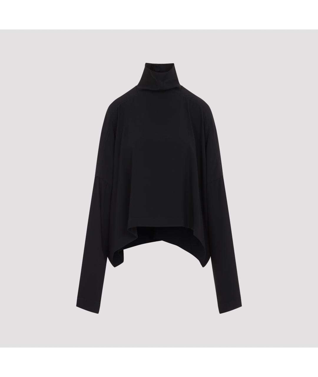 RICK OWENS Черный вискозный джемпер / свитер, фото 2