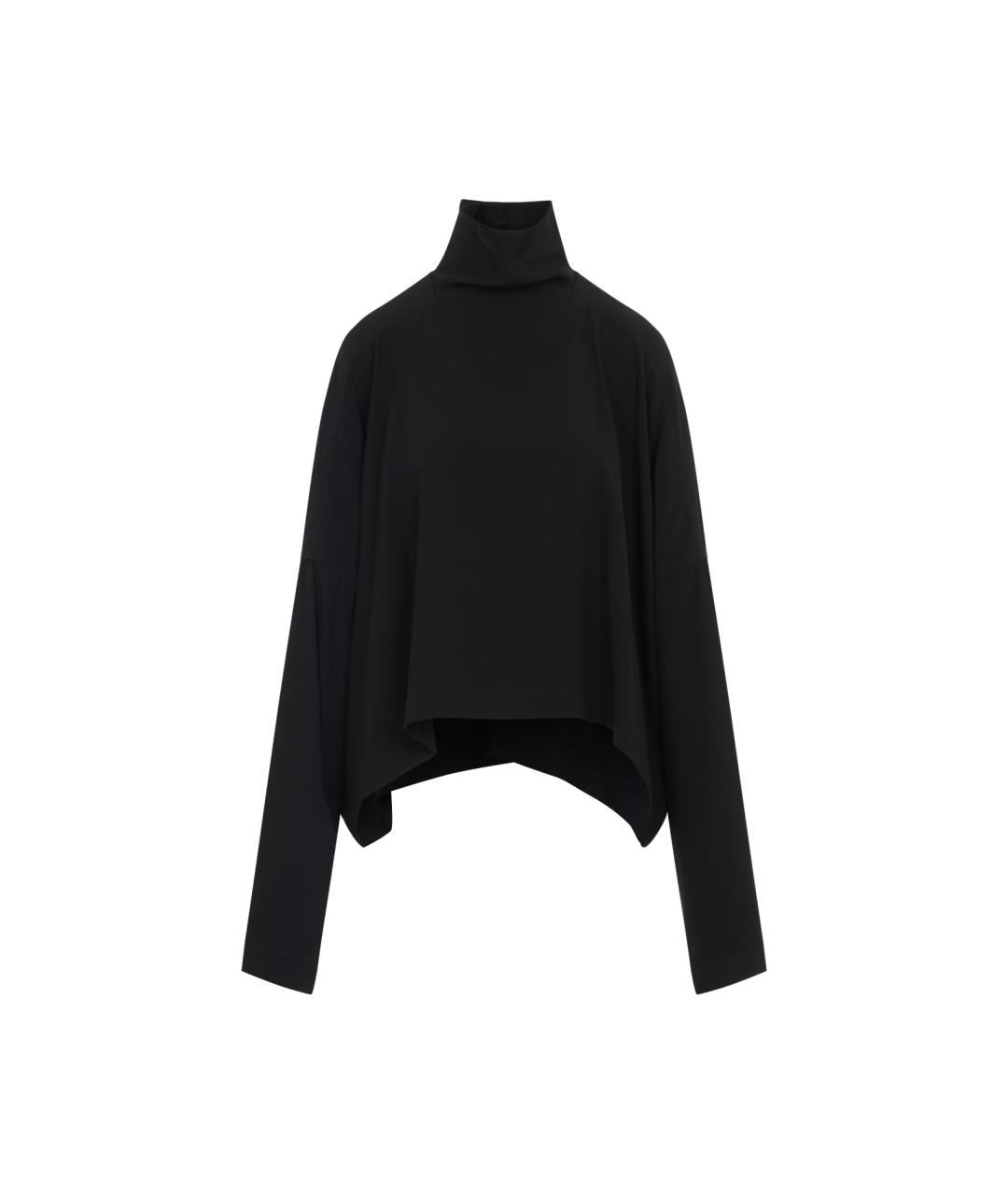 RICK OWENS Черный вискозный джемпер / свитер, фото 1