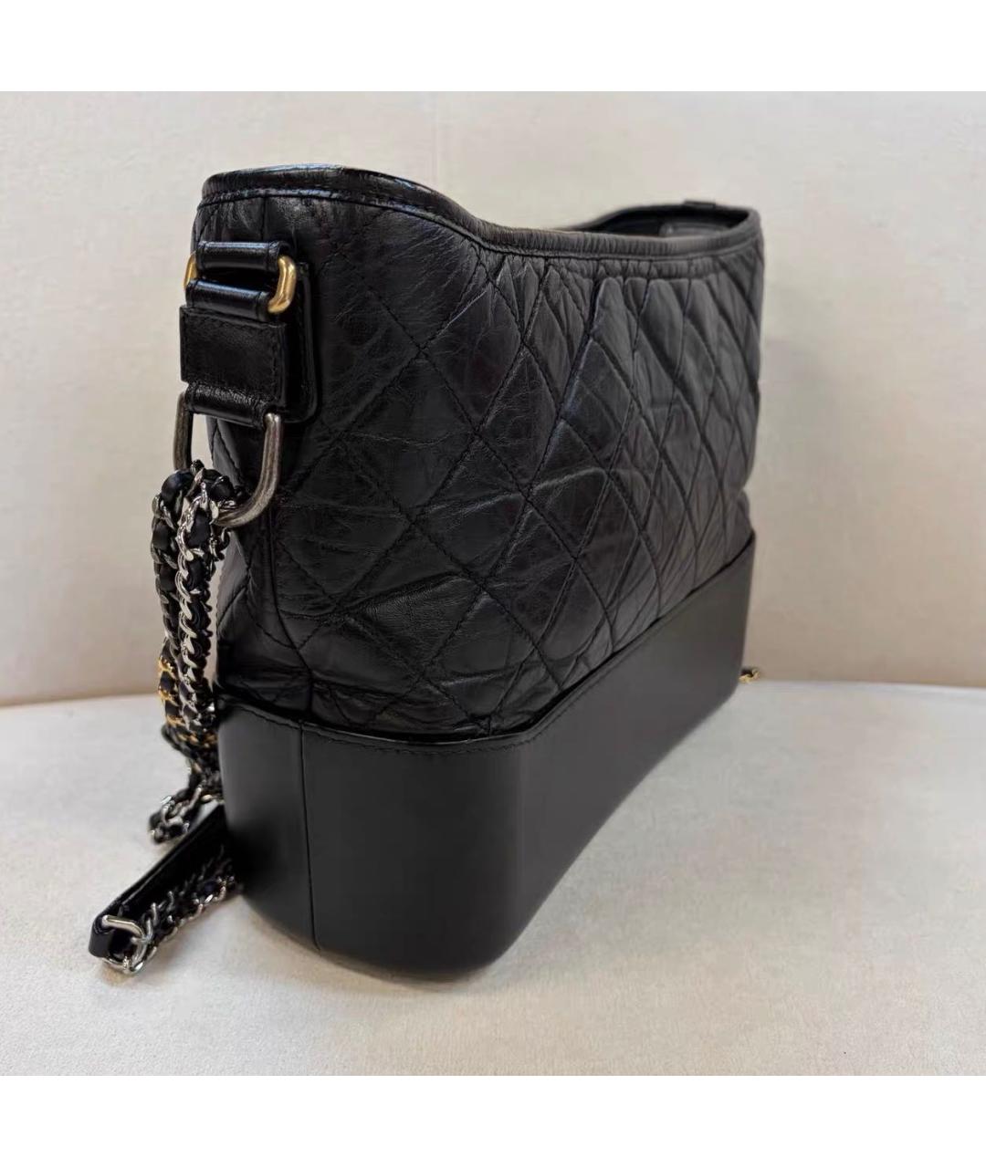 CHANEL Черная кожаная сумка через плечо, фото 4