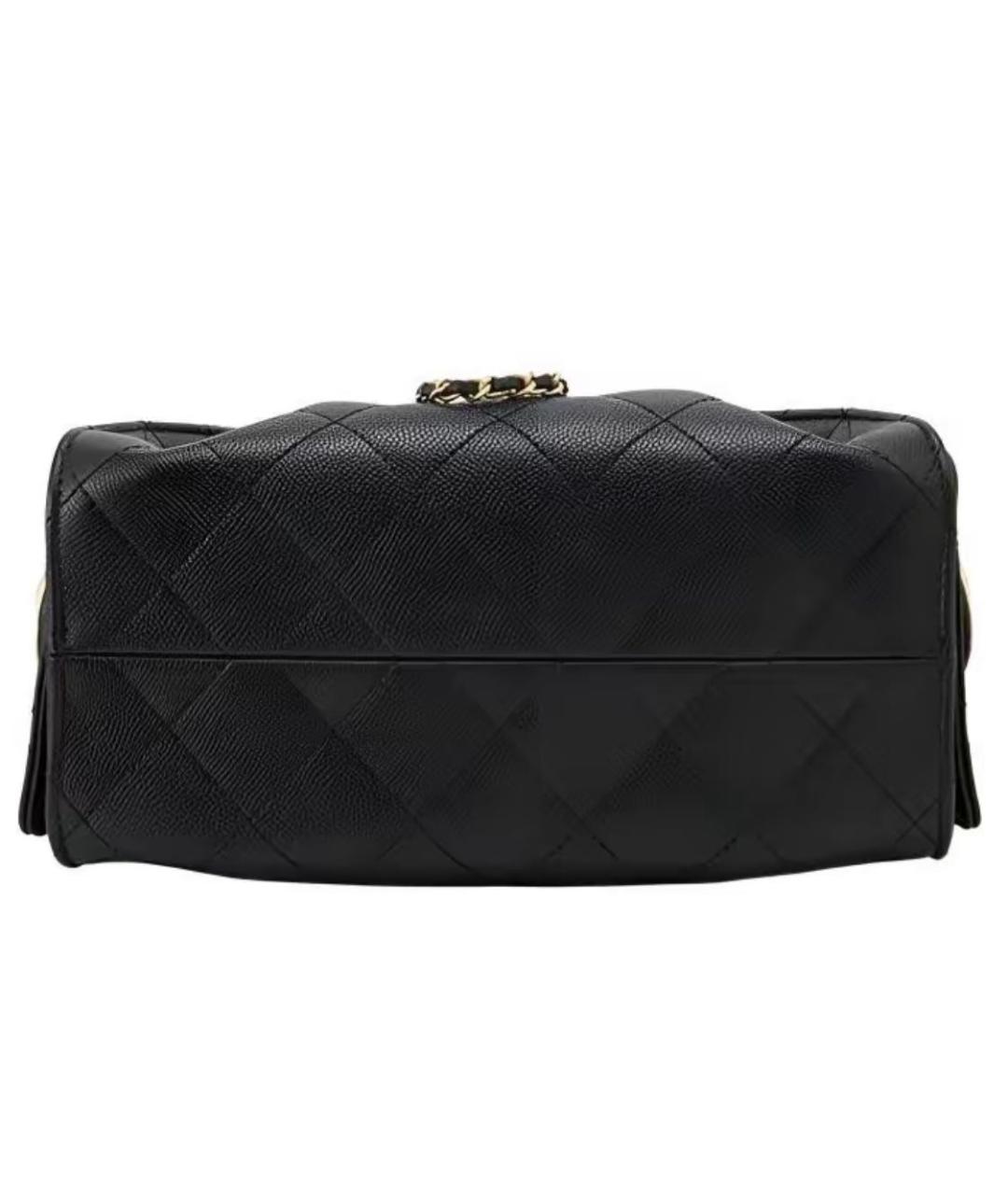 CHANEL Черная кожаная сумка через плечо, фото 4