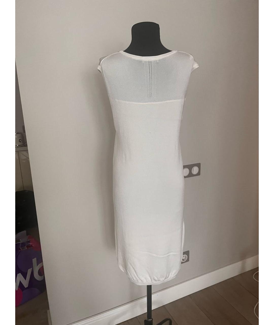 VERSACE JEANS COUTURE Белое вискозное коктейльное платье, фото 2