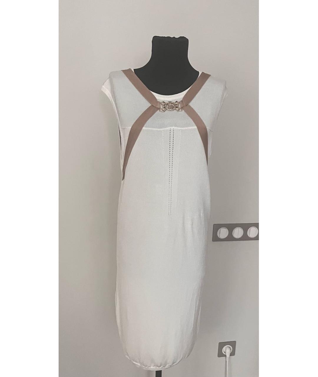 VERSACE JEANS COUTURE Белое вискозное коктейльное платье, фото 5
