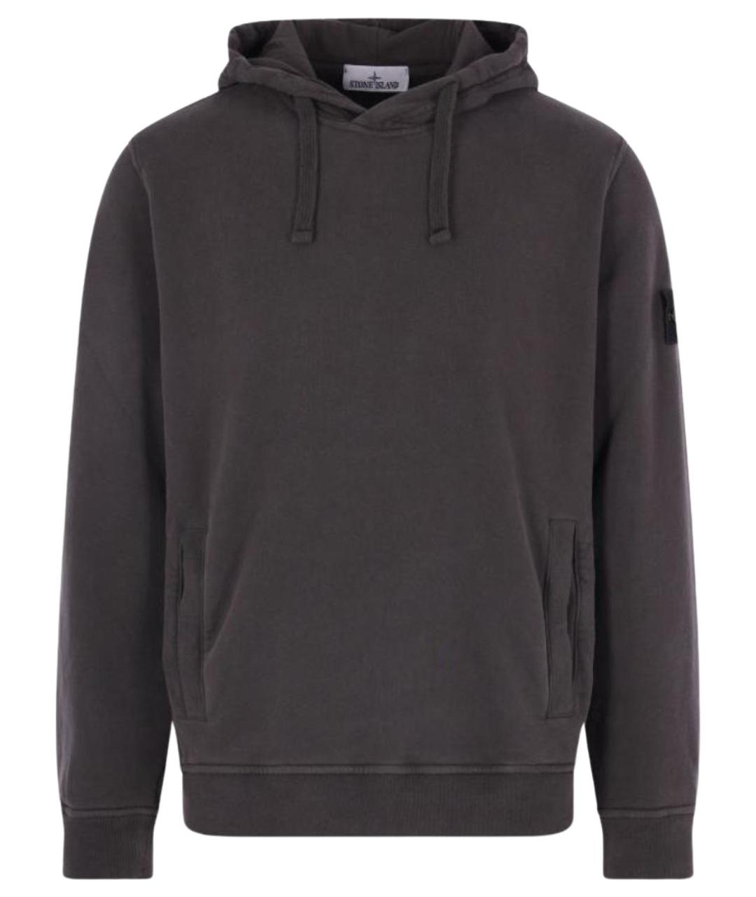 STONE ISLAND Серый хлопковый джемпер / свитер, фото 1
