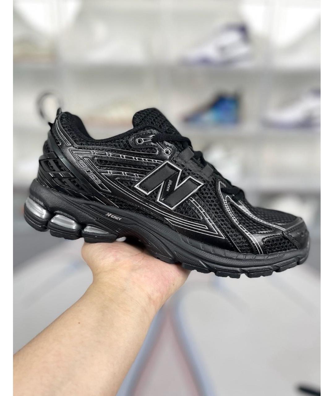 NEW BALANCE Черные текстильные низкие кроссовки / кеды, фото 3