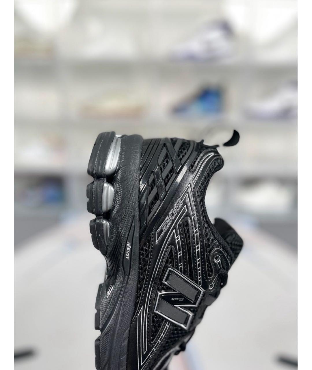NEW BALANCE Черные текстильные низкие кроссовки / кеды, фото 5