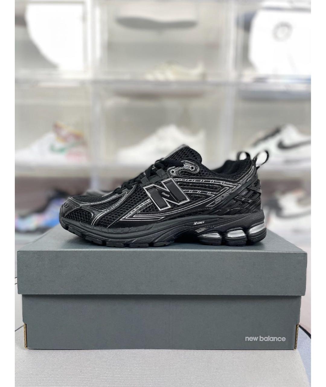NEW BALANCE Черные текстильные низкие кроссовки / кеды, фото 2