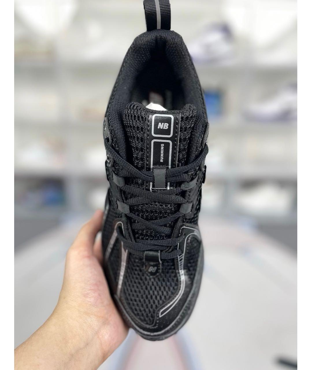 NEW BALANCE Черные текстильные низкие кроссовки / кеды, фото 4
