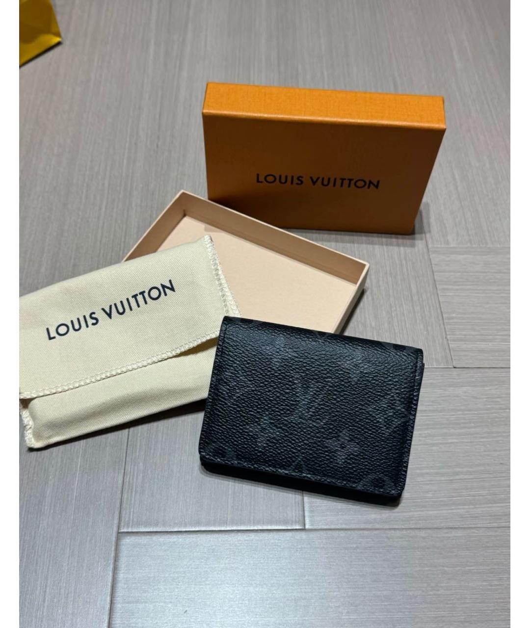 LOUIS VUITTON Черный кардхолдер, фото 4