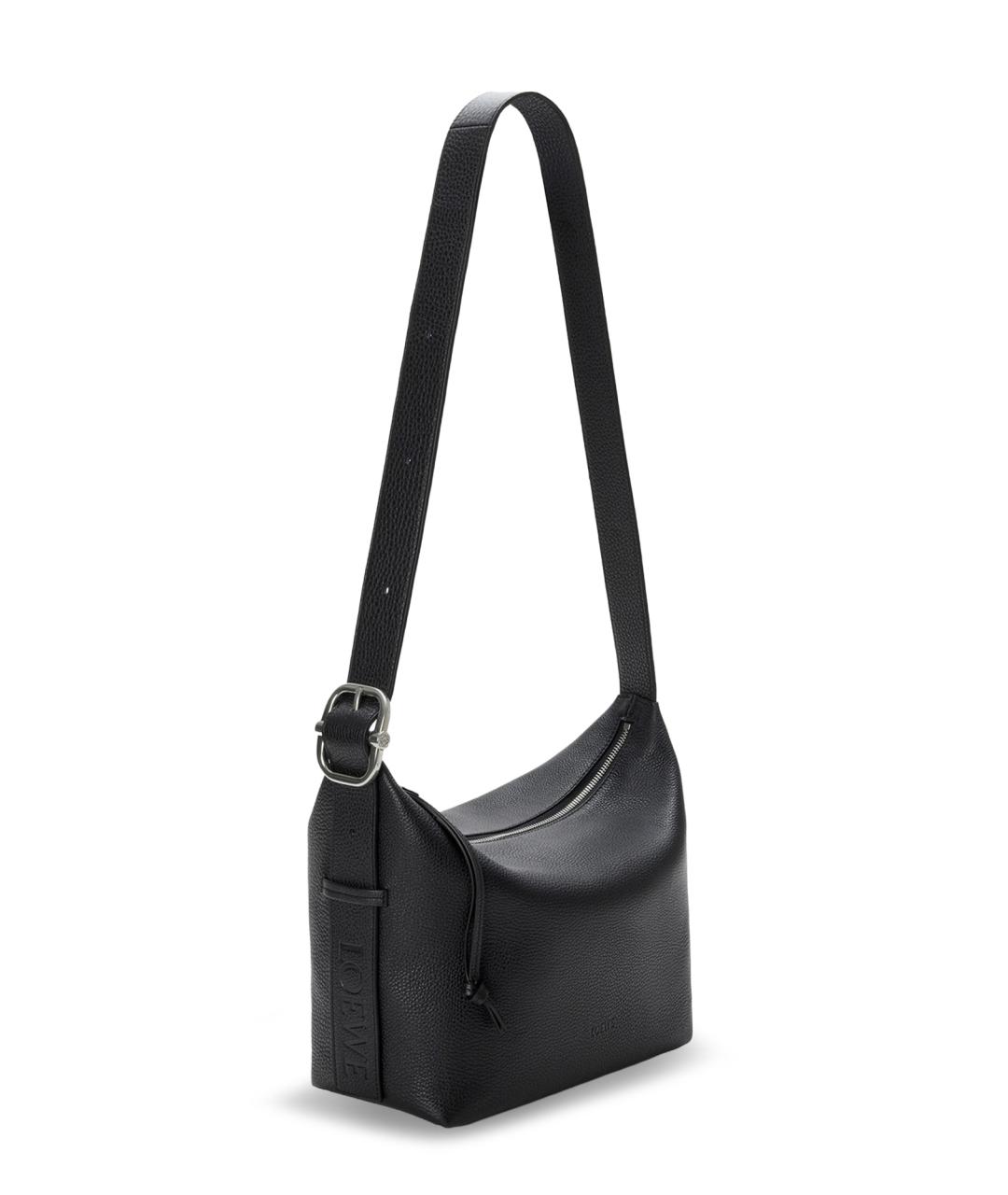 LOEWE Черная кожаная сумка на плечо, фото 3