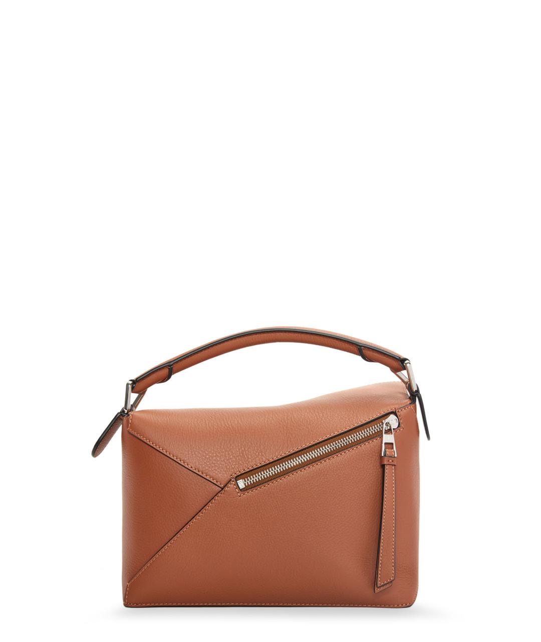 LOEWE Бежевая кожаная сумка через плечо, фото 2