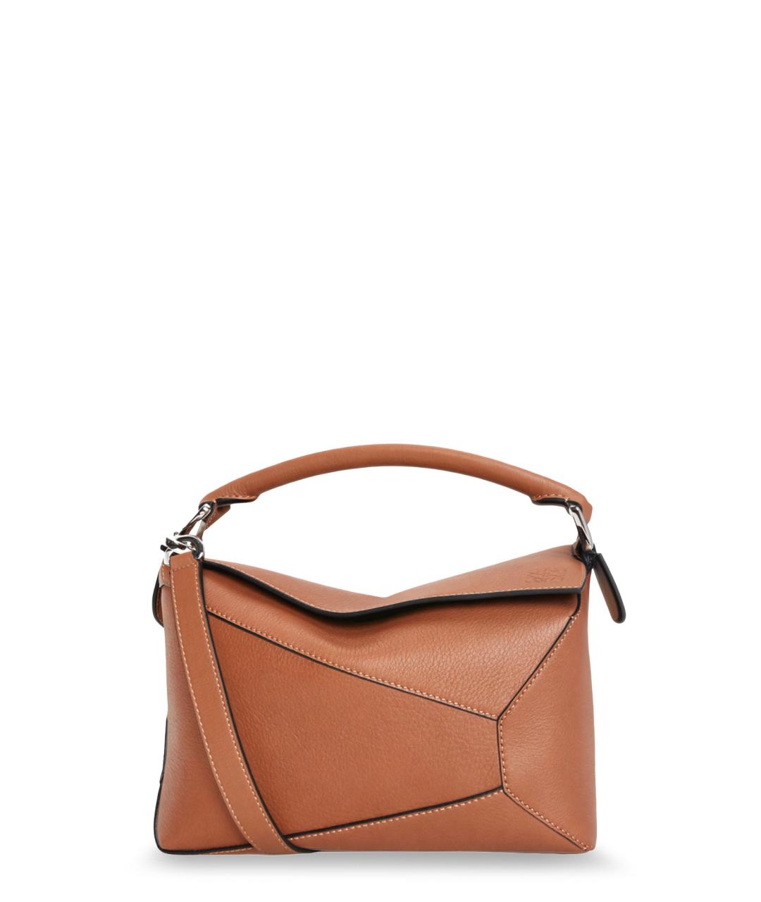 LOEWE Бежевая кожаная сумка через плечо, фото 1