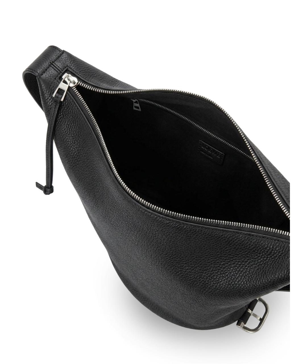 LOEWE Черная кожаная сумка на плечо, фото 4