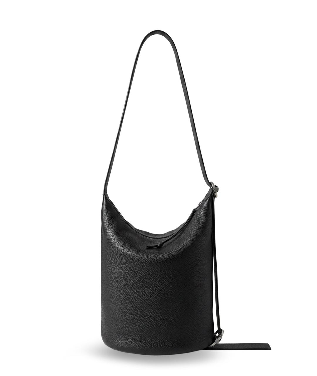 LOEWE Черная кожаная сумка на плечо, фото 3