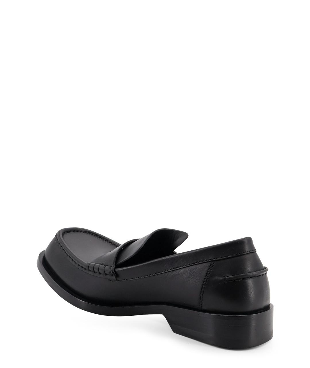LOEWE Черные кожаные лоферы, фото 3