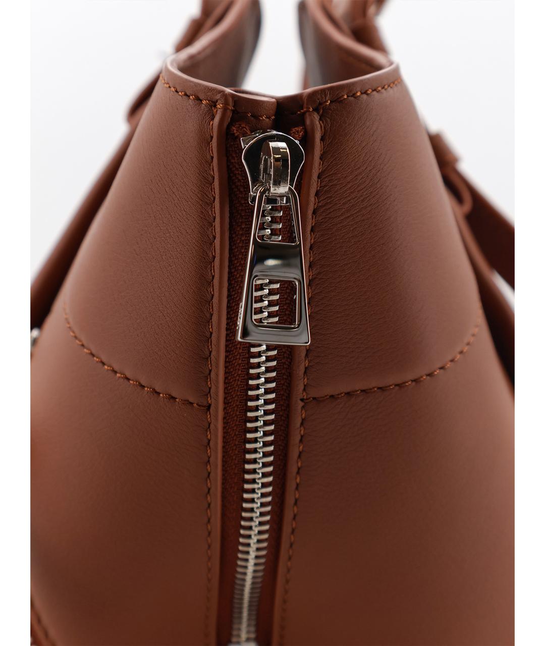 LOEWE Коричневая кожаная сумка тоут, фото 5