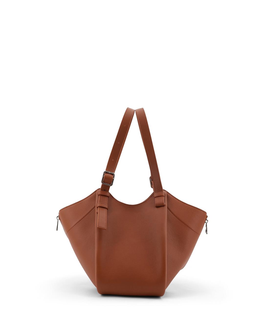 LOEWE Коричневая кожаная сумка тоут, фото 2